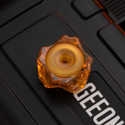 Fidget Slider EDC – SAO EDC Sakura Cake | PEI Zirconium Zircuti Mokume Superconductor Push Slider