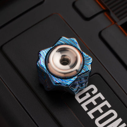 Fidget Slider EDC – SAO EDC Sakura Cake | PEI Zirconium Zircuti Mokume Superconductor Push Slider