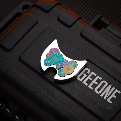Fidget Slider – SEKI Ripple 2.0 Rain | Zirconium Stainless Steel Shell Coating EDC Push Slider