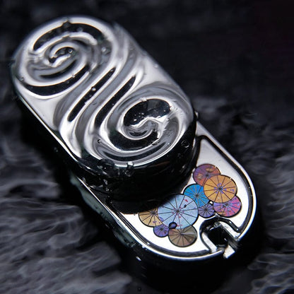 Fidget Slider – SEKI Ripple 2.0 Rain | Zirconium Stainless Steel Shell Coating EDC Push Slider