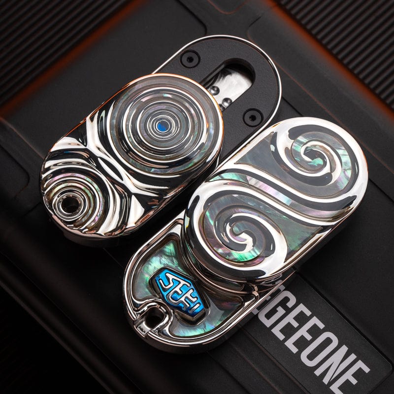 Fidget Slider – SEKI Ripple 2.0 Rain | Zirconium Stainless Steel Shell Coating EDC Push Slider