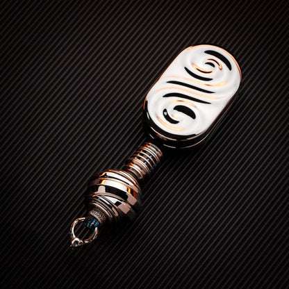 EDC Lanyard Bead – BlackReef Whirlpool | Stainless Steel Knife Pendant EDC Bead