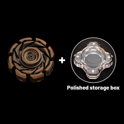 Hand Spinner – T-MAX Lava Turbine S | Titanium Zirconium Brass Copper Stainless Steel