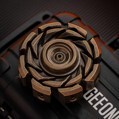 Hand Spinner – T-MAX Lava Turbine S | Titanium Zirconium Brass Copper Stainless Steel