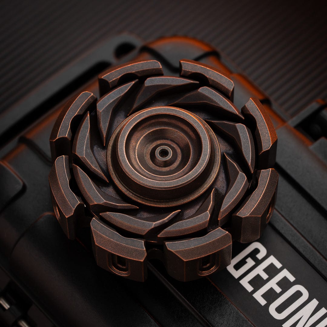 Hand Spinner – T-MAX Lava Turbine S | Titanium Zirconium Brass Copper Stainless Steel