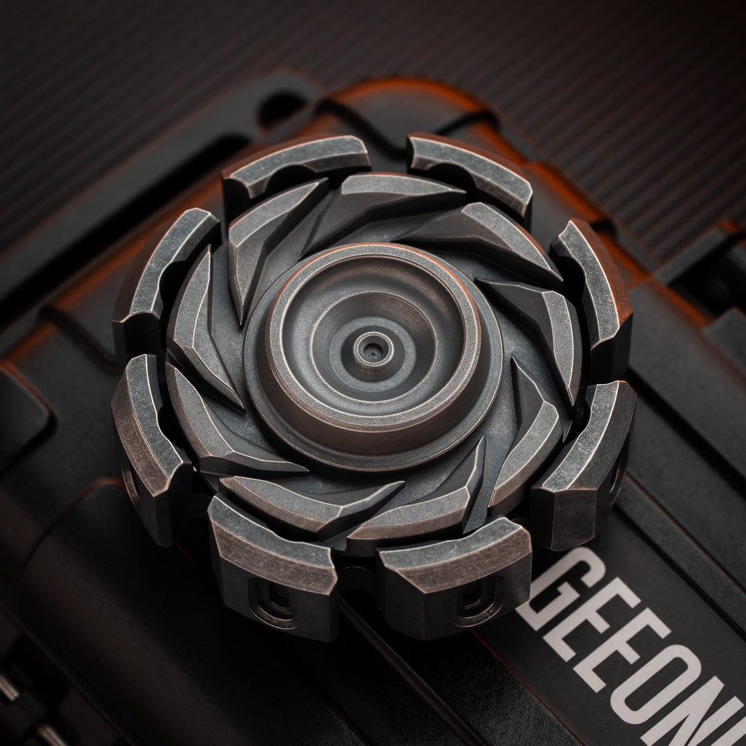 Hand Spinner – T-MAX Lava Turbine S | Titanium Zirconium Brass Copper Stainless Steel