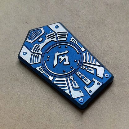 Mechanical Slider – Tier-I General's Mandate | Titanium Zirconium EDC Push Slider