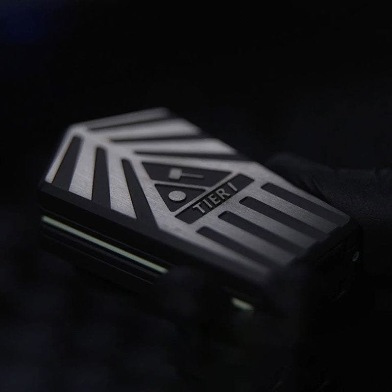 Mechanical Slider – Tier-I General's Mandate | Titanium Zirconium EDC Push Slider