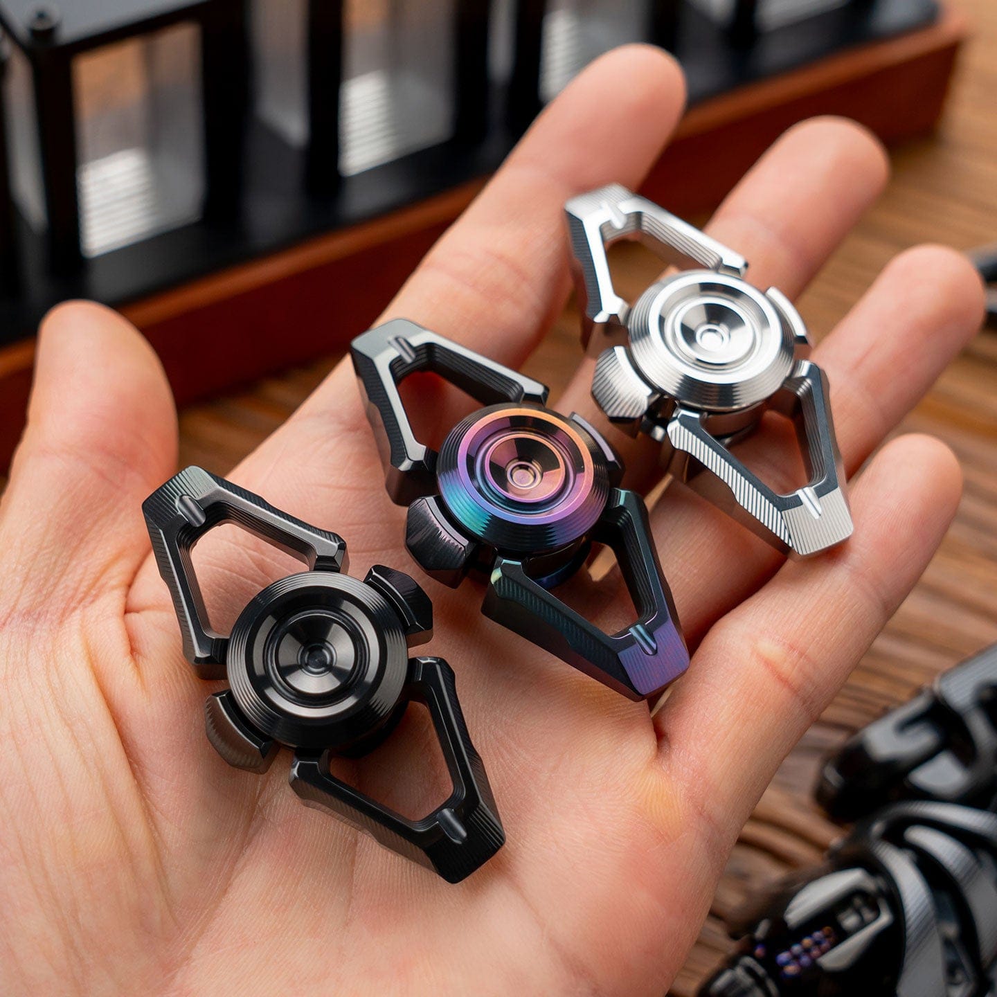 Clicker Slider – WANWU Bar Skylines | Stainless Steel Zirconium EDC Fidget