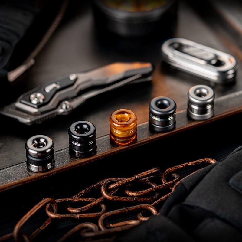 EDC Bead – WANWU Drums Lanyard Bead | Stainless Steel Titanium Zirconium PEI Paracord Bead