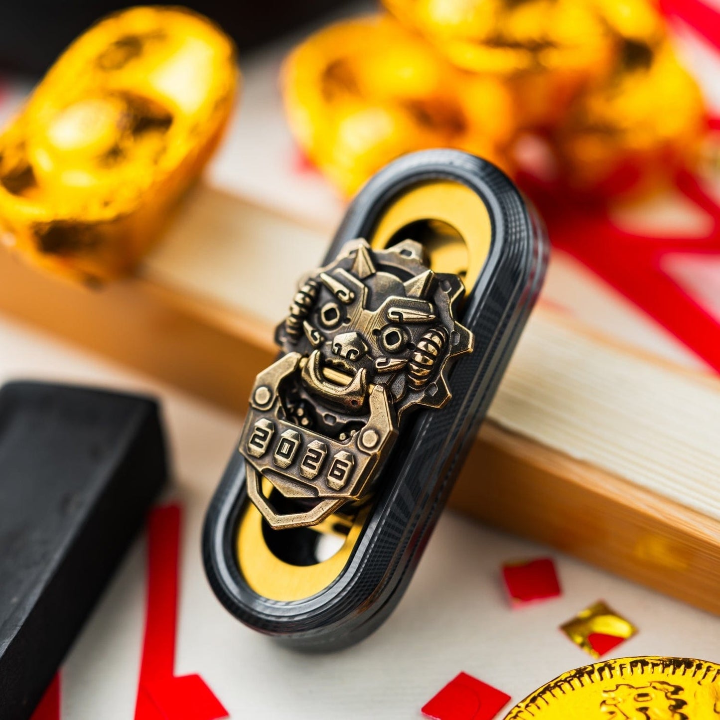Push Slider – WANWU Popping Cyber Jiaotu | Dama Steel EDC Fidget Slider