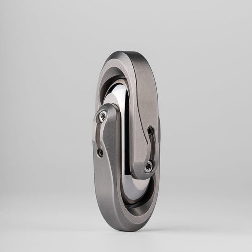Mechanical Slider – WANWU Escaped | Titanium Zirconium Ultem PEI Mokume EDC Push Slider