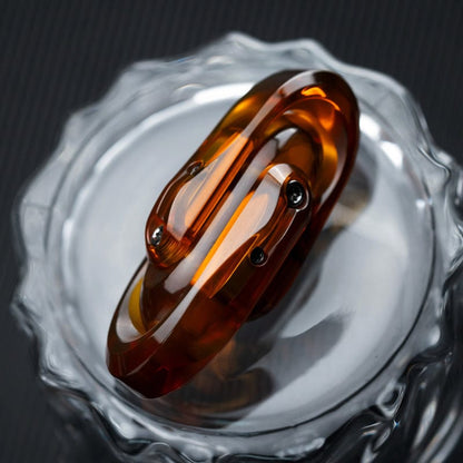 Mechanical Slider – WANWU Escaped | Titanium Zirconium Ultem PEI Mokume EDC Push Slider