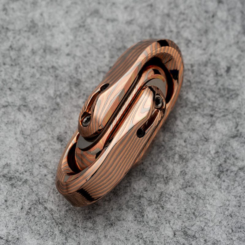 Mechanical Slider – WANWU Escaped | Titanium Zirconium Ultem PEI Mokume EDC Push Slider