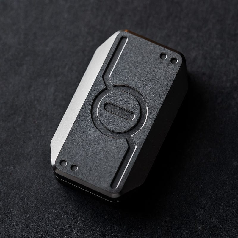 Fidget Slider EDC – WANWU Subspace | Titanium Zirconium Stainless Steel Ice Crystal Push Slider