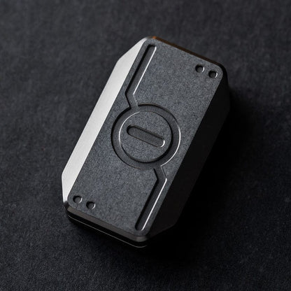 Fidget Slider EDC – WANWU Subspace | Titanium Zirconium Stainless Steel Ice Crystal Push Slider