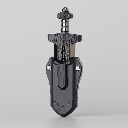 Fidget Slider EDC – WANWU Taia Sword | Zirconium Titanium Bronze PEI Push Slider