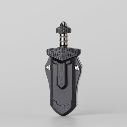 Fidget Slider EDC – WANWU Taia Sword | Zirconium Titanium Bronze PEI Push Slider