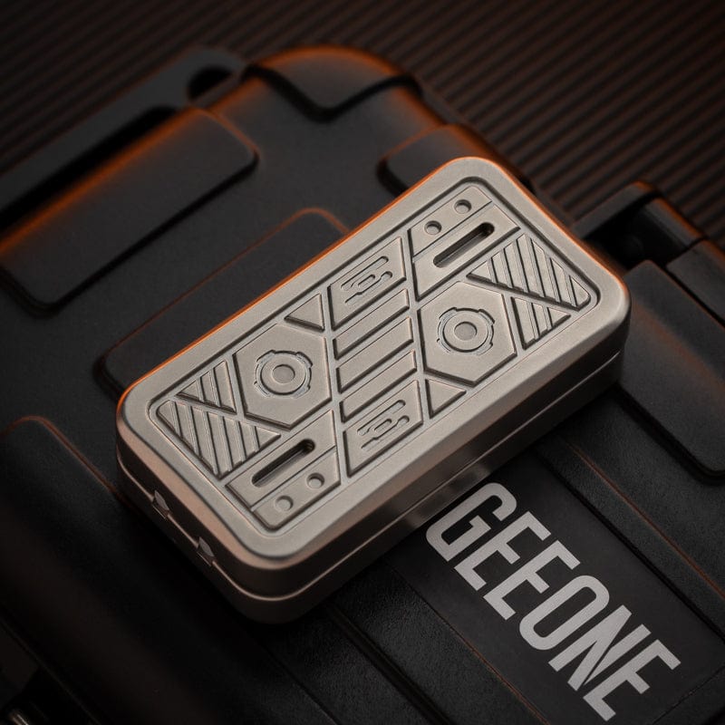 Mechanical Slider – Creation EDC | Ultem PEI Titanium Stainless Steel Zirconium Zircuti Push Slider