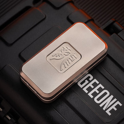 Mechanical Slider – Creation EDC | Ultem PEI Titanium Stainless Steel Zirconium Zircuti Push Slider