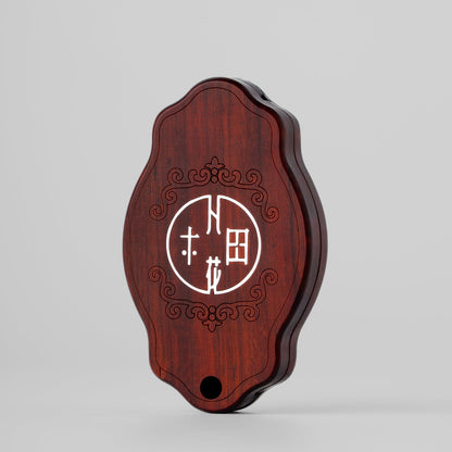 Mechanical Slider – Wood Flower | Rosewood Bloodwood Sandalwood Fidget EDC