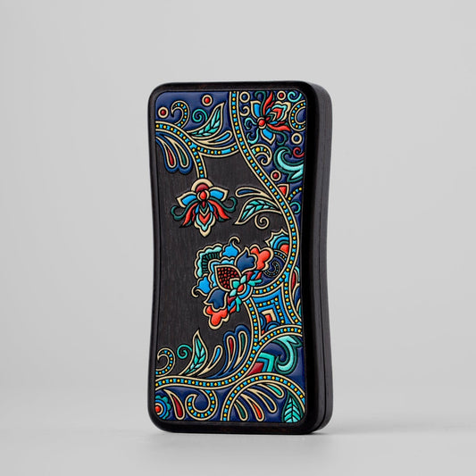 Mechanical Slider – Wood Flower Flower Slider Rectangular | Rosewood Ebony Bloodwood EDC
