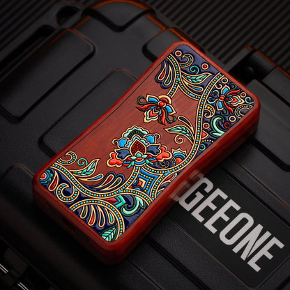Mechanical Slider – Wood Flower Flower Slider Rectangular | Rosewood Ebony Bloodwood EDC