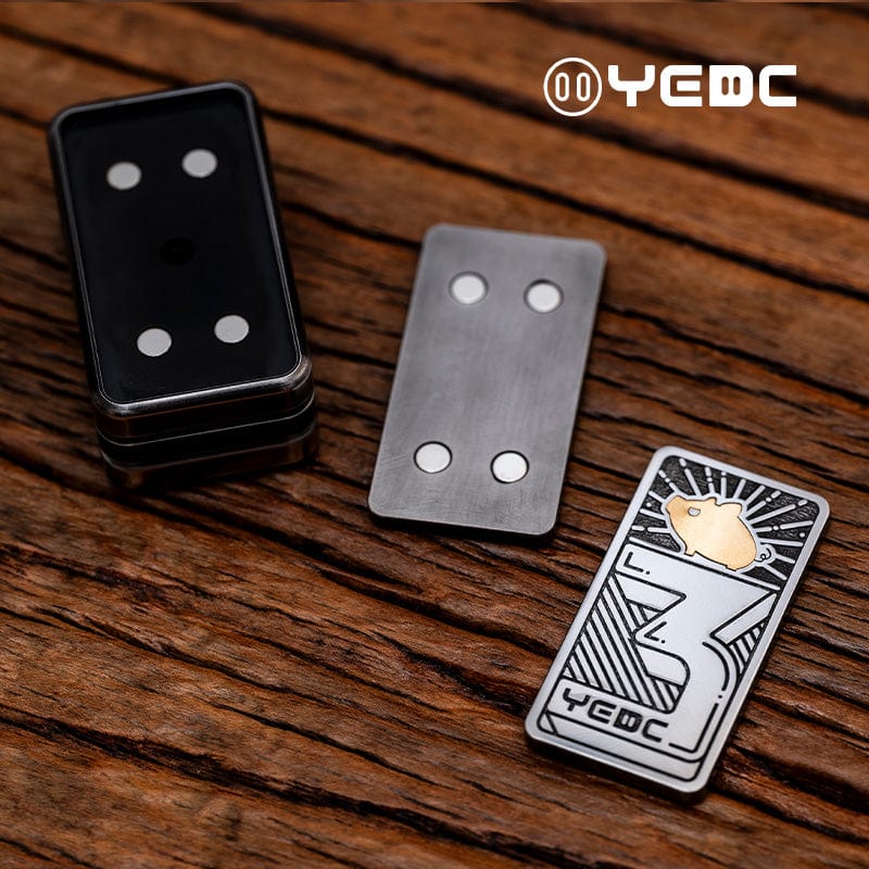 EDC Slider – YEDC Pig Nose 3 Stack Slider | Stainless Steel Gold 3rd Anniversary Edition