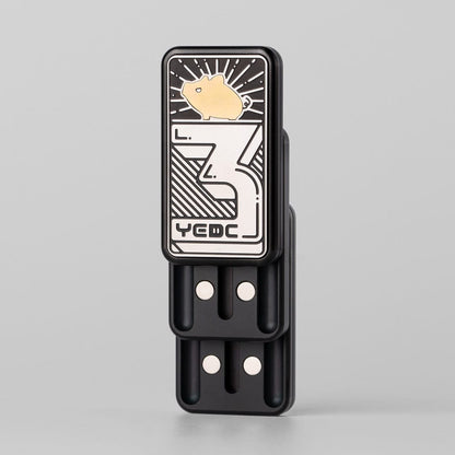 EDC Slider – YEDC Pig Nose 3 Stack Slider | Stainless Steel Gold 3rd Anniversary Edition