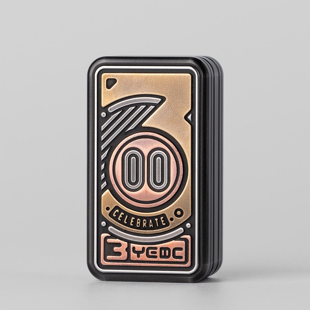 EDC Slider – YEDC Pig Nose 3 Stack Slider | Stainless Steel Gold 3rd Anniversary Edition