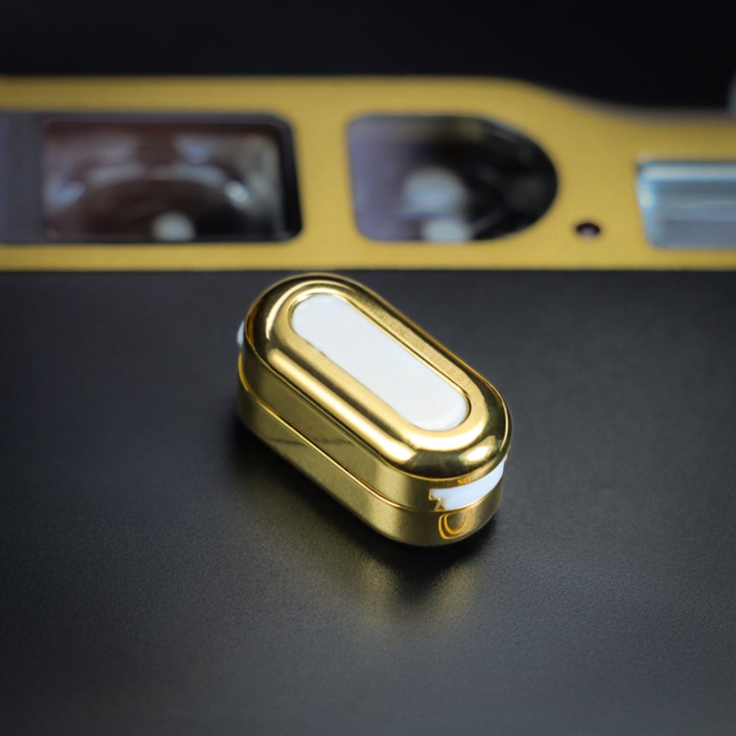 Push Slider – ZZ EDC Bean Z | Zirconium Titanium Stainless Steel PEI EDC Fidget